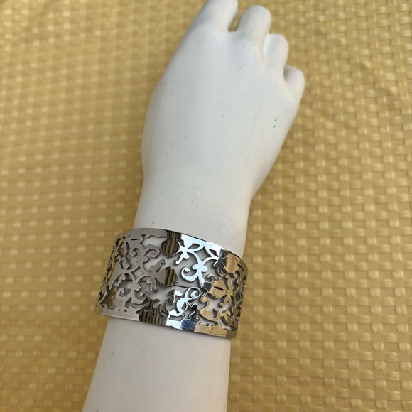 Silver Filigree Cuff Bracelet - Picture 2 of 9
